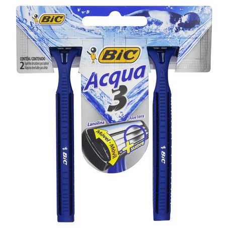 APARELHO DESCARTÁVEL PARA BARBEAR BIC ACQUA 3