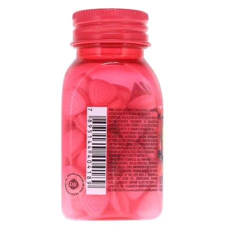 Bala mentos kiss sour sem açúcar morango 38g 360-24