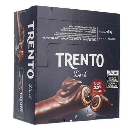 BISC.WAFER TRENTO 29G DARK CX 16.0 360-33