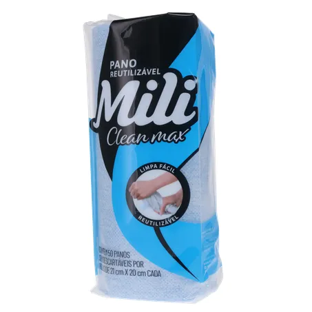 PANO MILI REULTILIZAVEL CLEAN MAX AZUL 21CM X 20CM 360-2