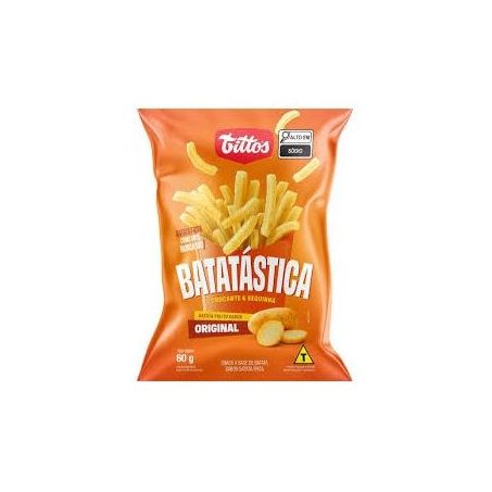 Salgadinho tittos batatástica palito crocante sabor original 60g