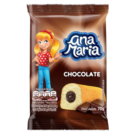 Bolinho Ana Maria 70g - Chocolate