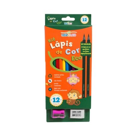 KIT ESCOLAR LAP.12 COR GRD LEOLEO R4317