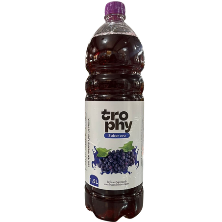 Suco refresco trophy pet 1.5l uva