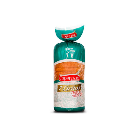 PÃO COPERPÃO 7GRÃOS ZERO AÇÚCAR 400G