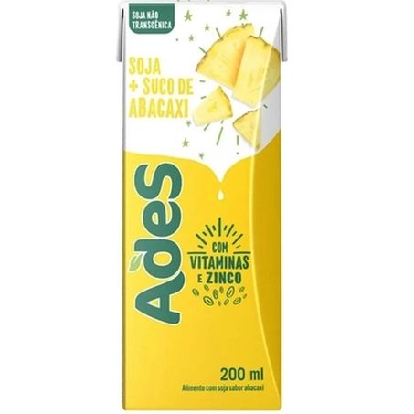 Bebida soja ades abacaxi 200ml