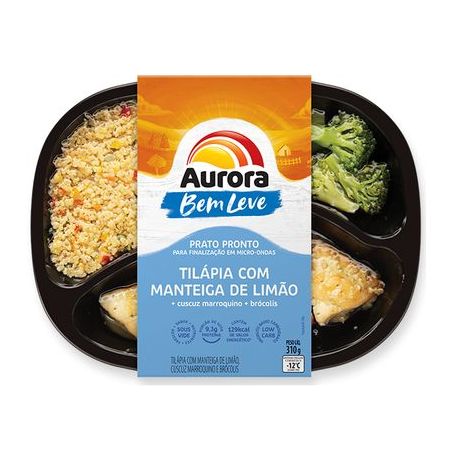 FILE TILAPIA AURORA 310G CUSCUZ/BROCOLIS