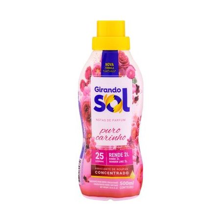 Amaciante girando sol conc rosa 500ml*