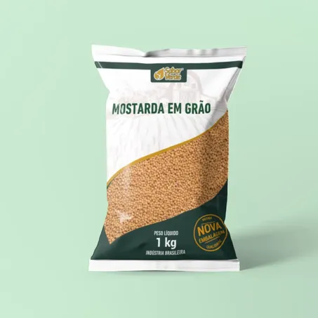 Mostarda Amarela em Grão 1Kg - Sabor Verde