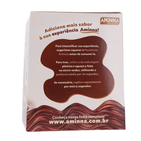 PANETONNE AMINNA S/GLÚTEN CREME DE AVELÃ 240G 360-8