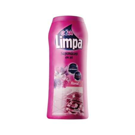 SAPONÁCEO PÓ GOTA LIMPA FLORAL 300G