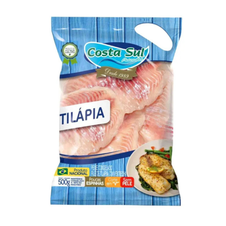 FILÉ PEIXE COSTA SUL TILAPIA PC 400 G