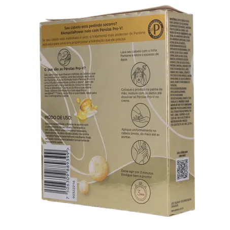 Ampola de Tratamento Pantene Hidro Cauterização com 3 Unidades 15Ml 360-22