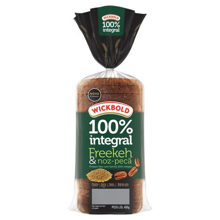 PÃO INTEGRAL FREEKEH E NOZ-PECÃ WICKBOLD