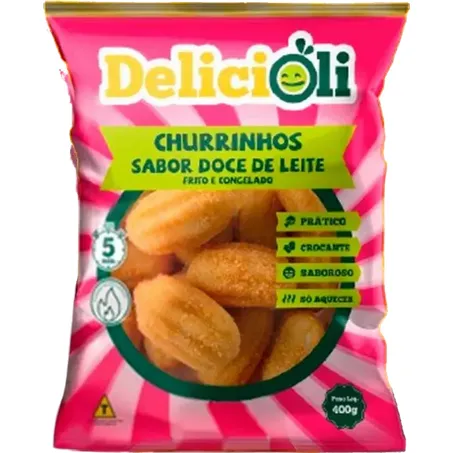 Salg Delicioli Frito Cong. 400g Churrinhos Doce De Leite