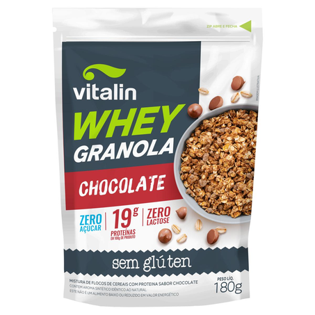 Granola Vitalin 180g - Sem Glúten - Chocolate