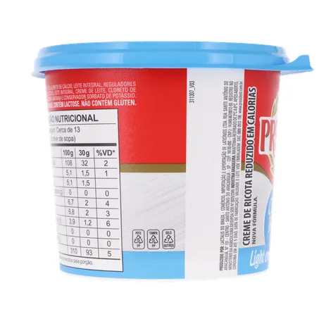Creme De Queijo Ricota Light President 380G 360-24