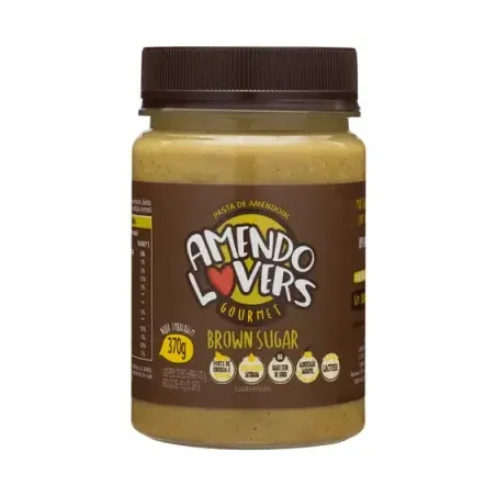 PASTA DE AMENDOIM BROWN SUGAR 370G AMEND LOVERS