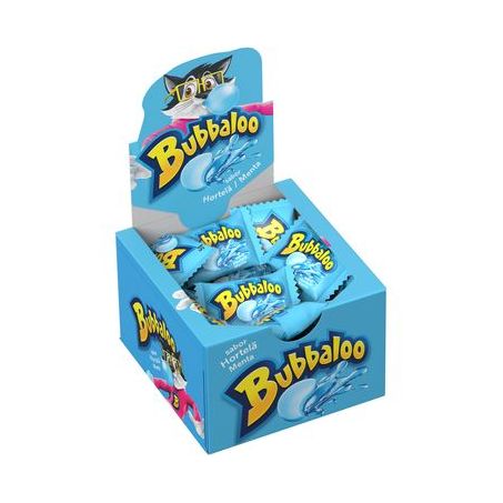 Chicle bubbaloo hortelã caixa 330g
