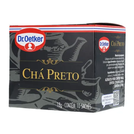 Chá Preto Dr.oetker Caixa Com 10un - 18gr | Super Economia