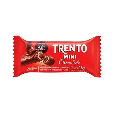 Chocolate Wafer Trento Ao Leite 14g 
 