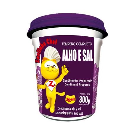 Tempero Zaeli 300g Alho Sal