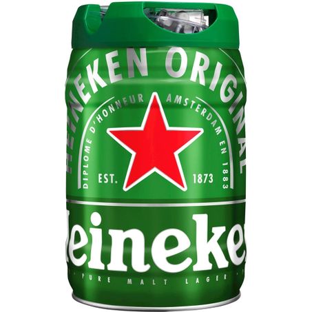Cerveja heineken barril 5 litros