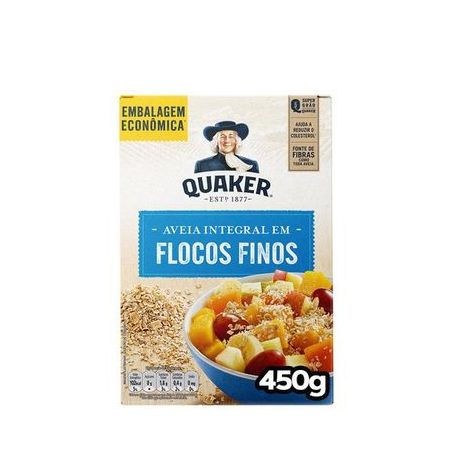Aveia Quaker Flocos Finos Caixa 450G