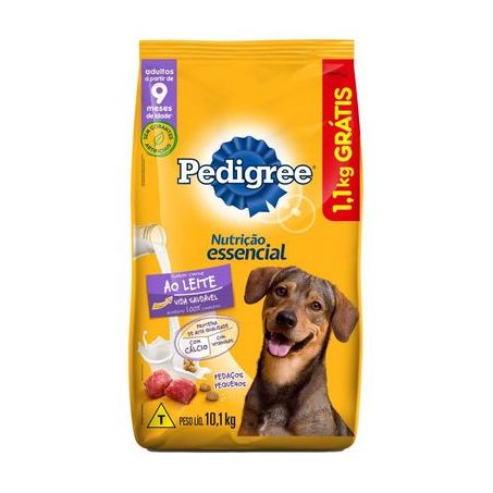 Racao pedigree n.essenc.carne ao leite 10,1kg
