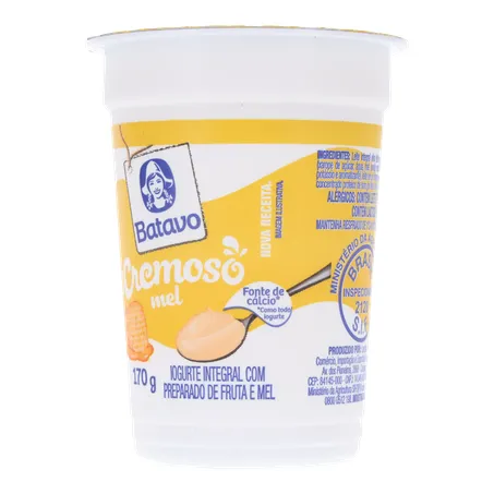 Iogurte Natural Batavo Mel 170G 360-2