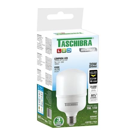 LAMPADA TASCHIBRA LED TKL 110/20W 6500K E27