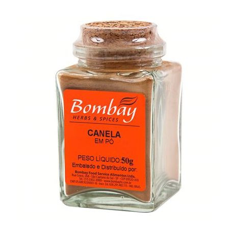 Especiarias Bombay Canela em Pó Embalagem 50G