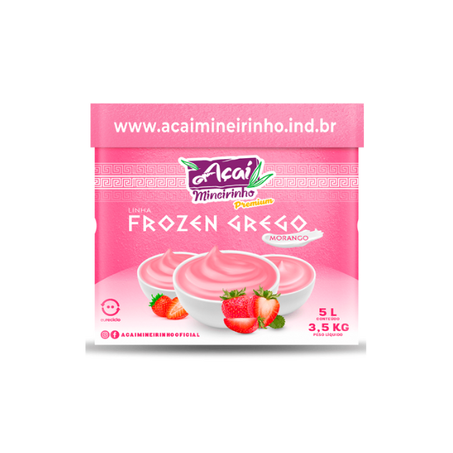 FROZEN GREGO MORANGO CX 5L