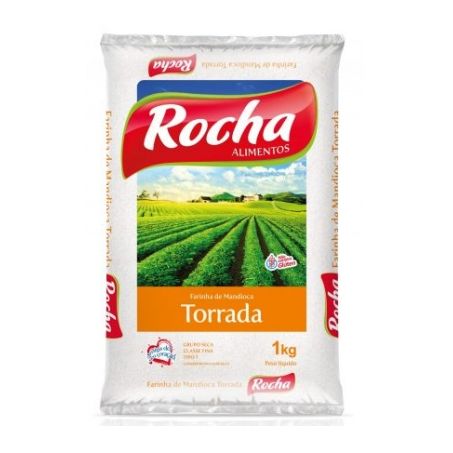 Farinha Mandioca Rocha Torrada Embalagem 1KG