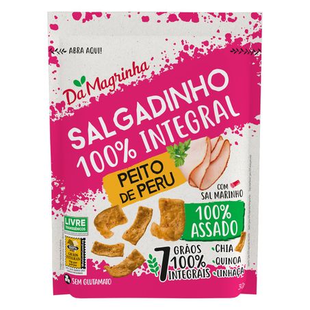 SALGADINHO INTEGRAL PEITO DE PERU DA MAGRINHA 7 GRÃOS