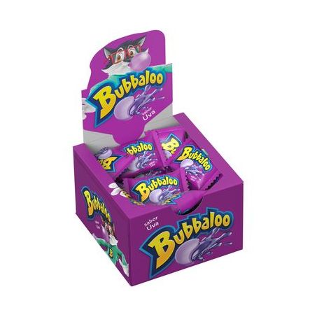 Goma de Mascar Bubbaloo Uva 300g Caixa 60un