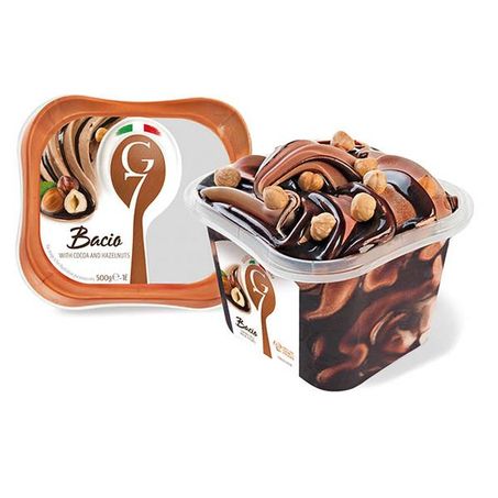 SORVETE G7 ITALIANO BACIO 500G