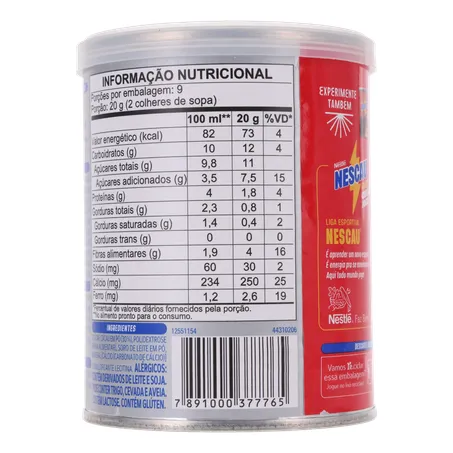 ACHOCOLATADO NESCAU 30% CACAU LATA 180G 360-18