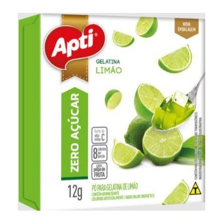 Gelatina apti limão zero 12g
