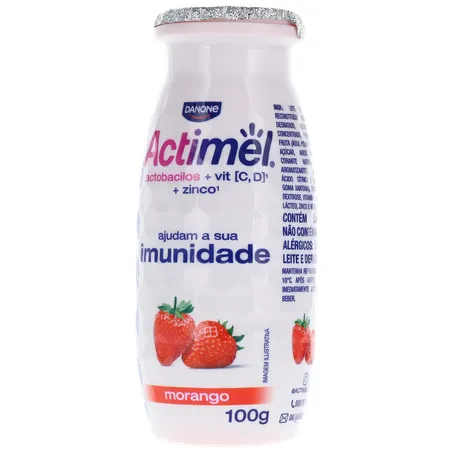Leite Fermentado Parcialmente Desnatado de Morango Actimel 100G 360-2