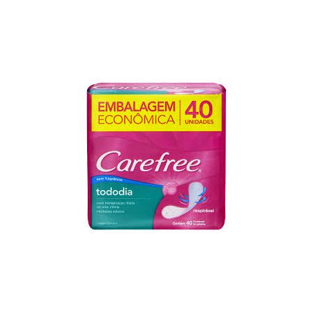 Absorvente carefree todo dia sem perfume c/40