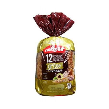 Pao nutrella 500g 12 graos