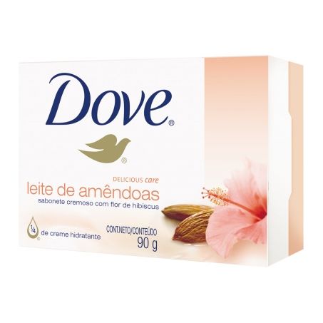 SABONETE DOVE 90G CREME AMENDOAS
