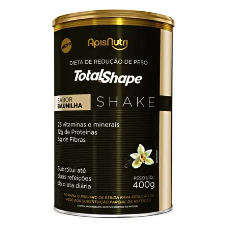 SHAKE TOTAL SHAPE BAUNILHA 400G - APISNUTRI
