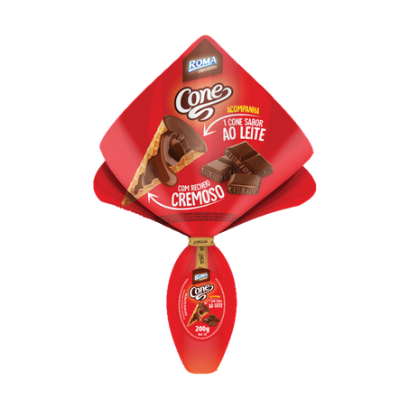 Ovo roma cone ao leite 200g