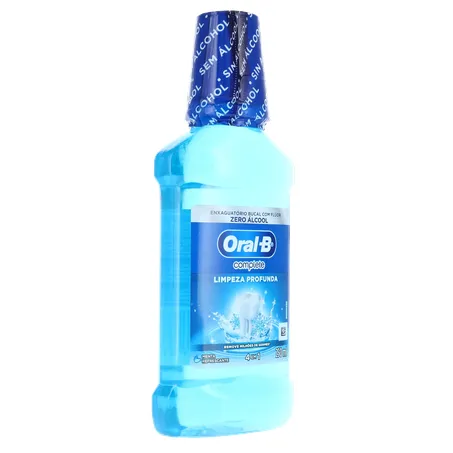 Enxaguatório Bucal Oral-b Menta Refrescante com Flúor Zero Álcool Frasco 250ml 360-32