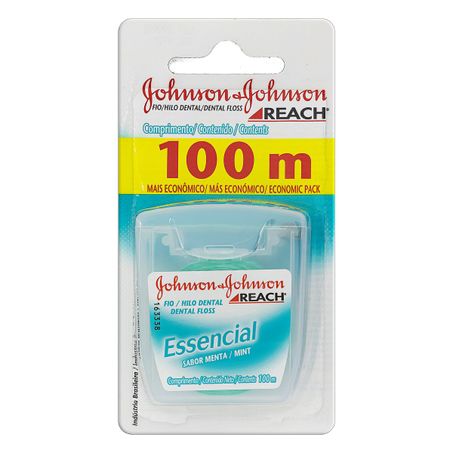 FIO DENTAL MENTA JOHNSON & JOHNSON REACH ESSENCIAL 100M