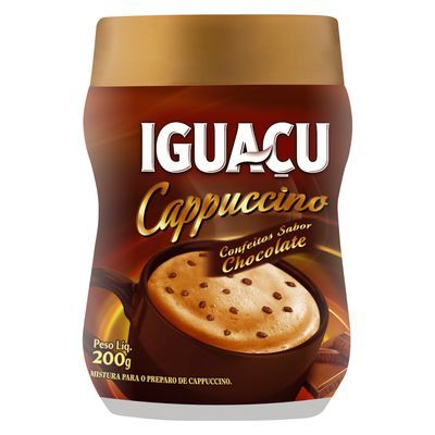 Cappuccino confeitos chocolate iguaçu 200g