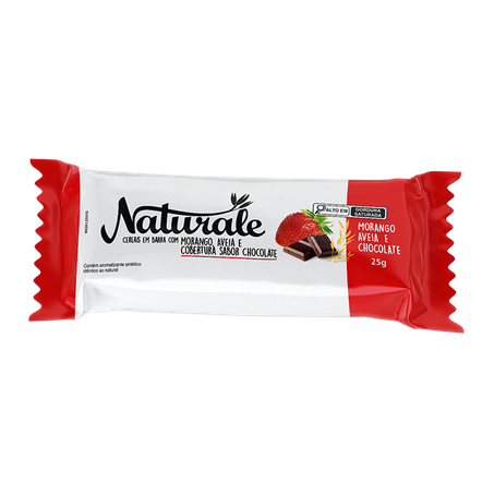Cereal em barra naturale light morango aveia e chocolate 25g