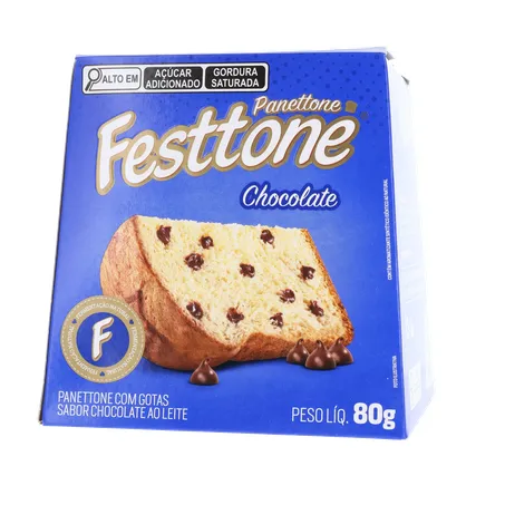 Panettone festtone mini chocolate cx 80g 360-1